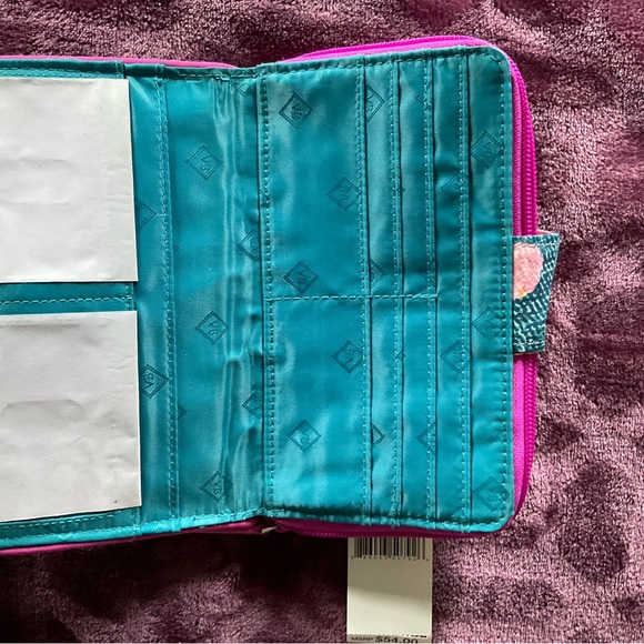 Vera Bradley RFID Turnlock Wallet in Superbloom - Picture 2 of 5